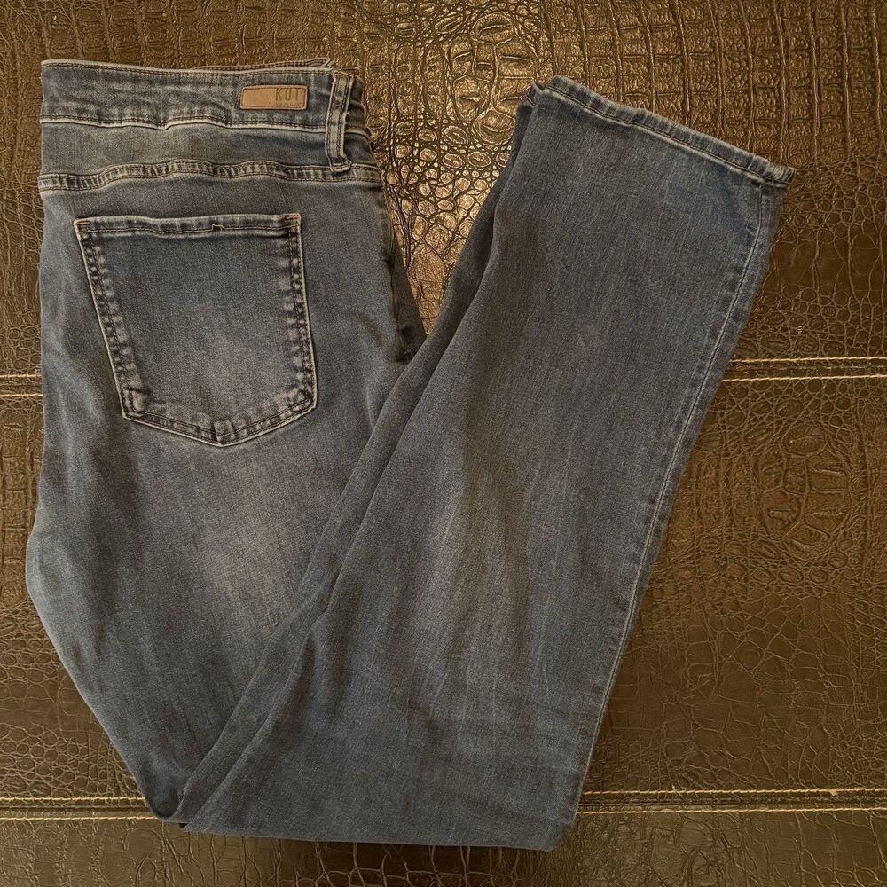 Kut from the Kloth Jeans Women's Size 16 Blue Straight Leg Denim